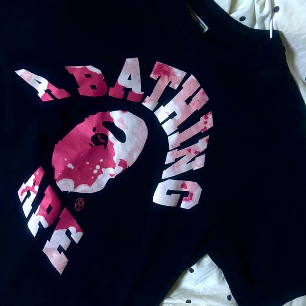 Bape 베이프 타이다이 트위스트 티셔츠 핑크