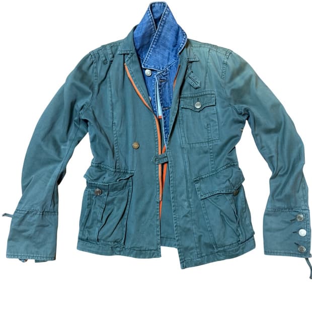 디스퀘어드2 05SS 데님 레이어드 자켓