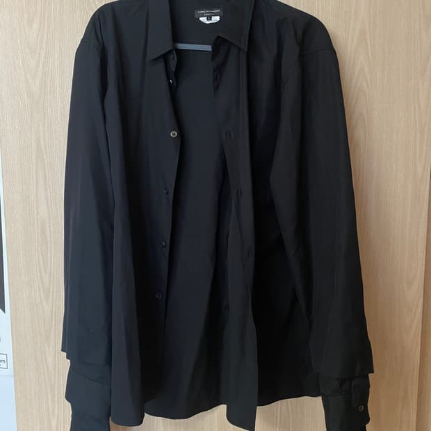 꼼데가르송 3단 레이어드 셔츠