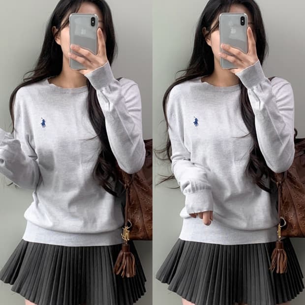 폴로 코튼 니트