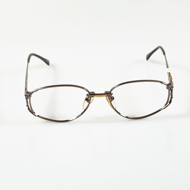 90s P.S.C FASHION 건메탈 오벌 프레임 빈티지 안경