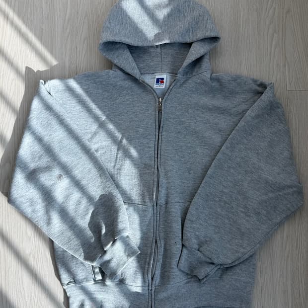 russell athletic hoodie zip navy