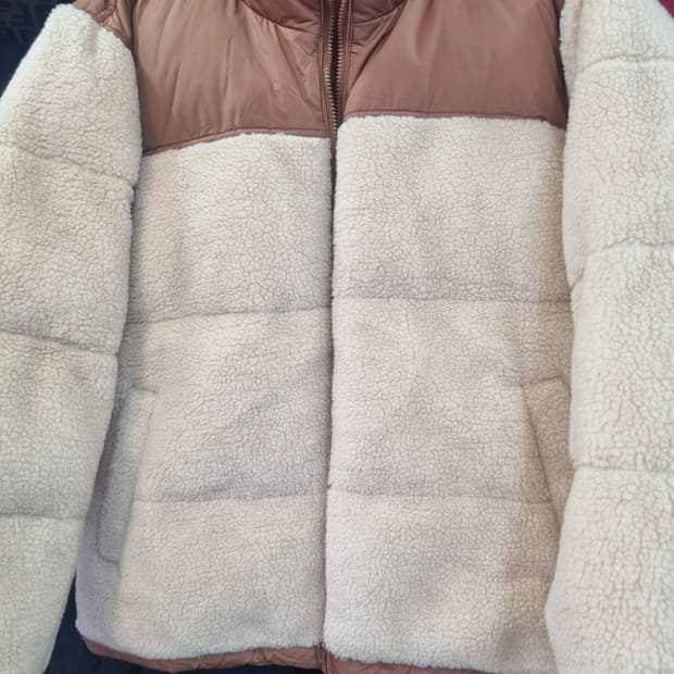 카카오메이커스 브라운 숏패딩 L