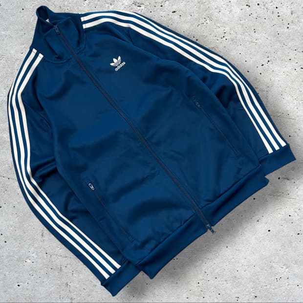 [S] 아디다스 베켄바우어 3선 트랙탑 져지 나이트 마린 D814
