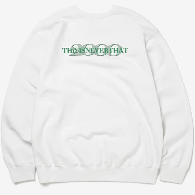 디스이즈네버댓 2000 화이트 맨투맨