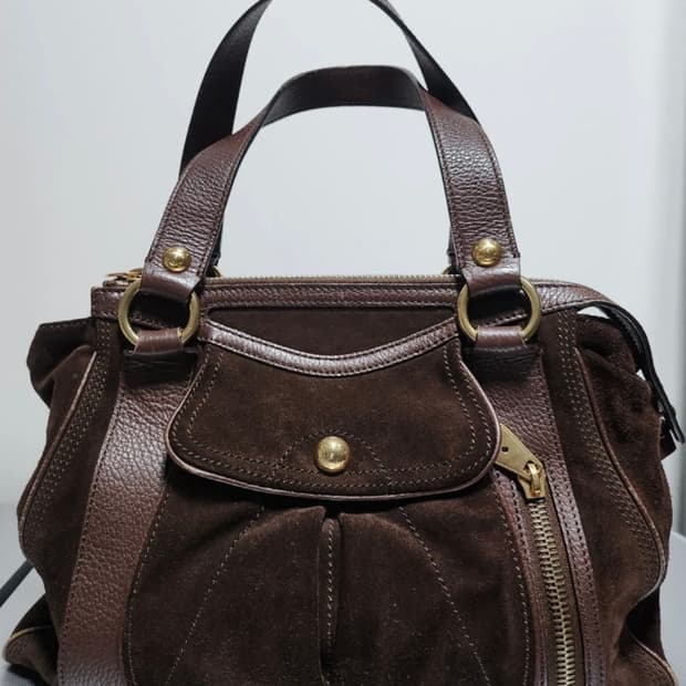 셀린느 스웨이드 토트백