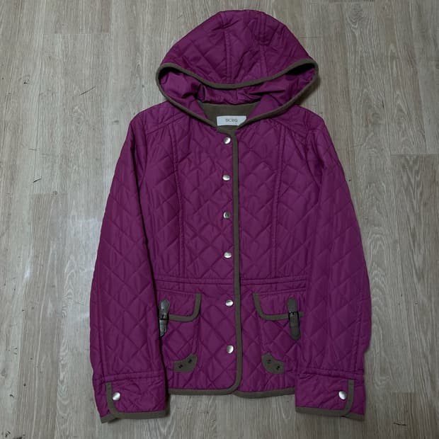 BCBG 비씨비지 여성 후드 퀼팅자켓 44-55