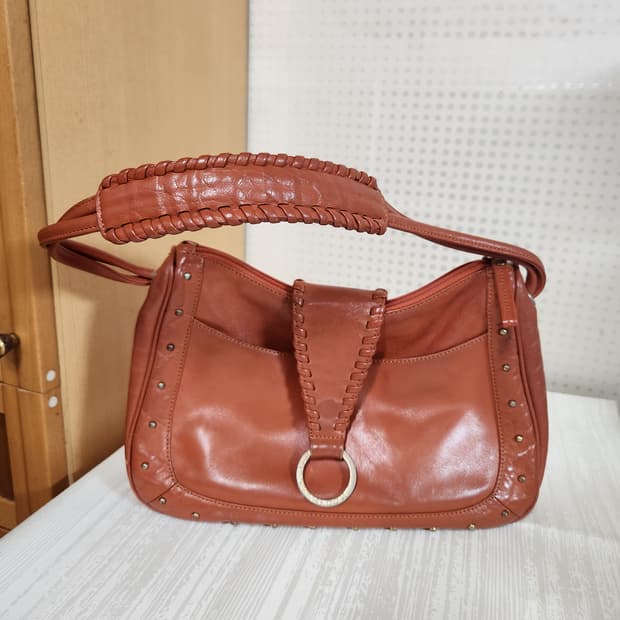 빈티지 소가죽 숄더백 브라운 여성 가방