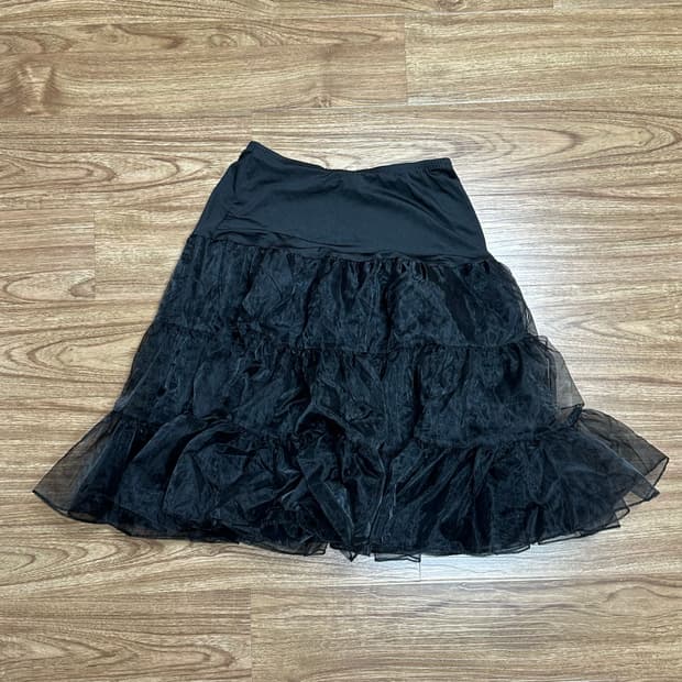 빈티지 블랙 샤 캉캉 레이스 스커트 히메갸루 로걀 라떼 오네갸루 로걀 라