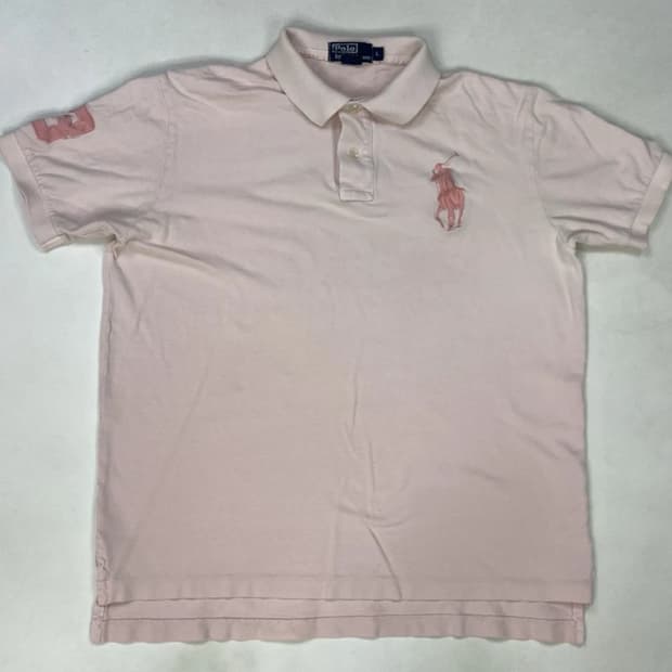 폴로 랄프로렌 빅포니 메시 카라티 핑크