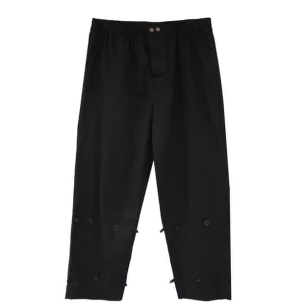 애옹쓰 eonts cotton button pants - black