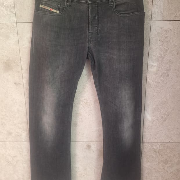 디젤 ZATHAN 블랙 워싱 청바지 W32 L32