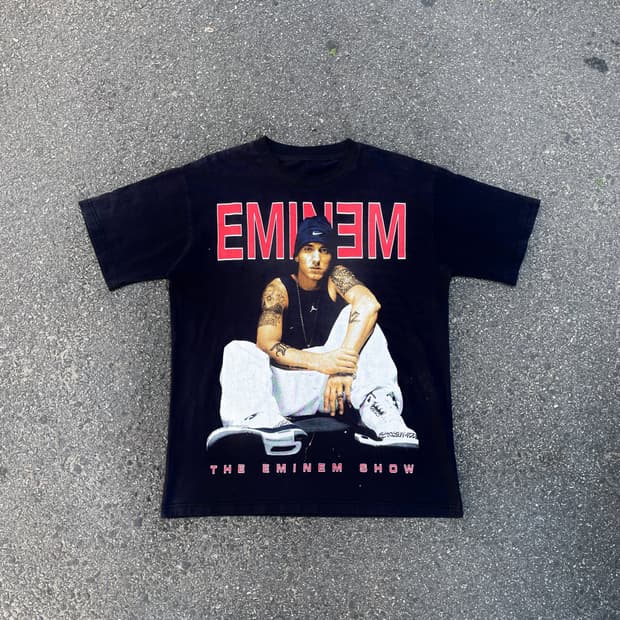 00s 에미넴 The Eminem Show 부틀넥 올드스쿨 반팔 티셔츠