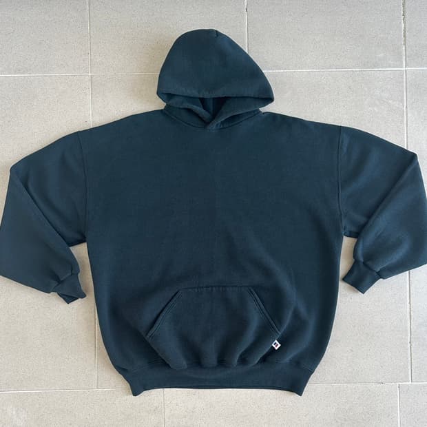 90s 빈티지 러셀 후드 블랙 XXL USA