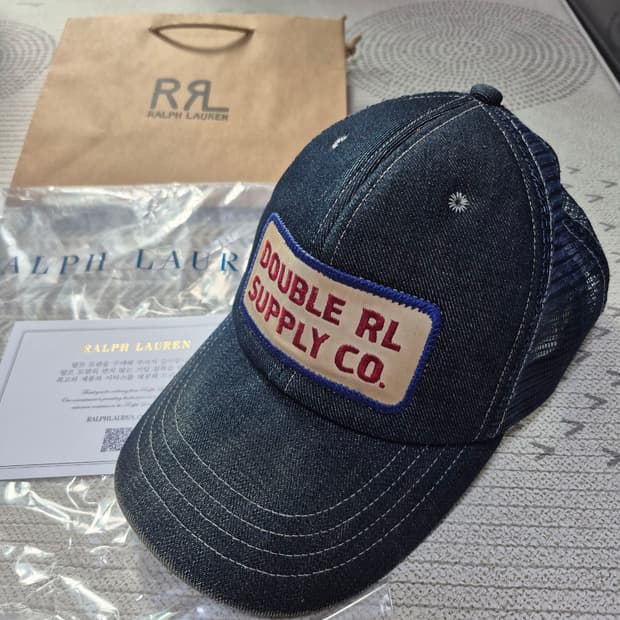 RRL 더블알엘 데님 트럭커 볼캡