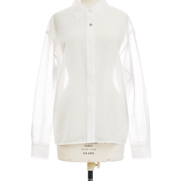 더일마 DELA SHEER BLOUSE - 화이트