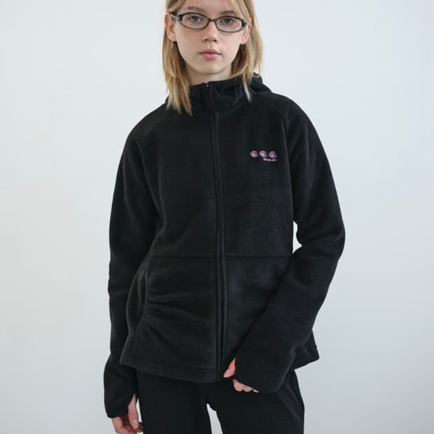 엔조블루스 셔링 포켓 플리스 집업 후디