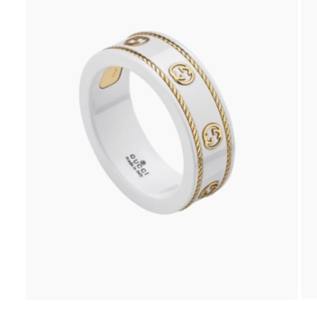 구찌 인터로킹 18k 세라믹 화이트 새상품