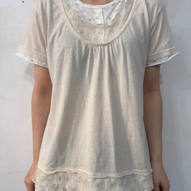 timothy mori lace top