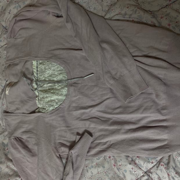 레스트로즈 니트 핑크