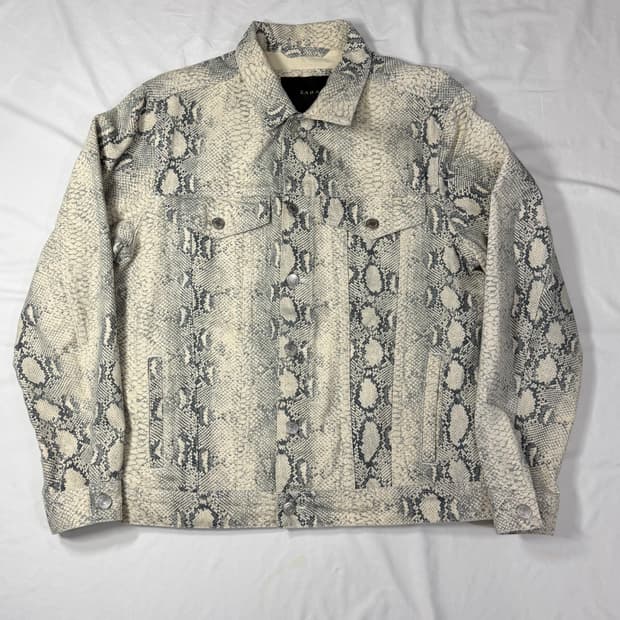 뱀피 트러커 자켓 