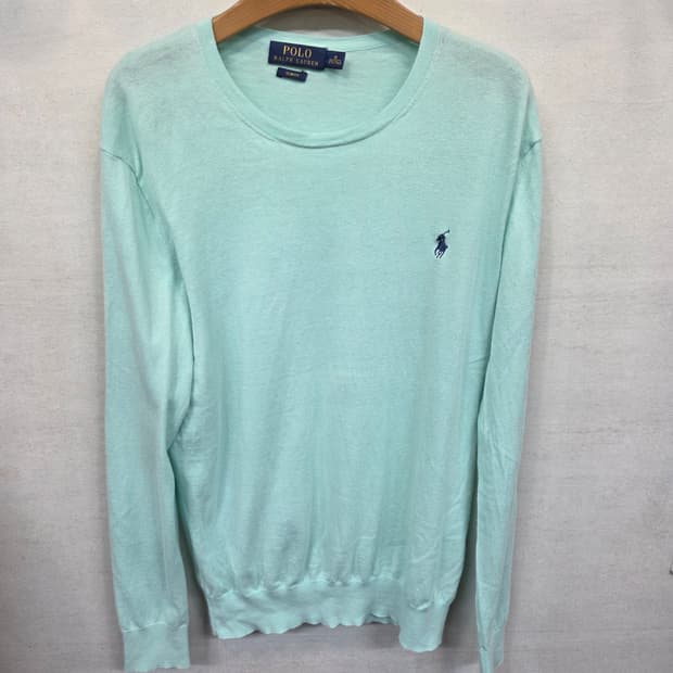 폴로랄프로렌 니트 긴팔 m 슬림 민트색 