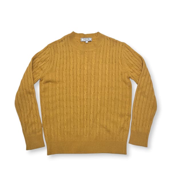 Andersson Bell 엔더슨 벨의 머스타드색 꽈베기 니트 스웨터