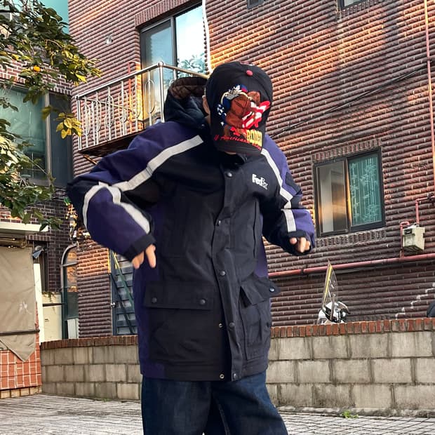 빈티지 아메리칸 로데오 풀 자수 캡