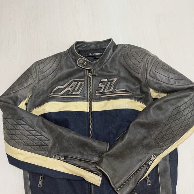 앤더슨벨 레이싱 레더 자켓 L