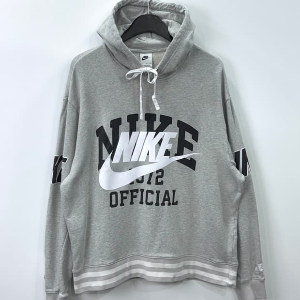 나이키 프렌치 테리 후드 그레이 XL