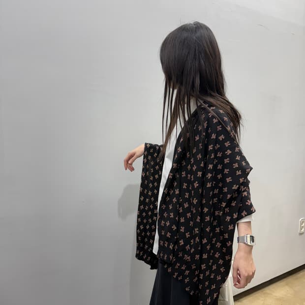 꼼데가르송 리본 패턴 숄&머플러