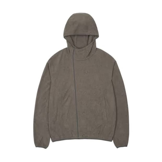 (1 2 3 4) 산산기어 버튼 플리스 재킷 브라운