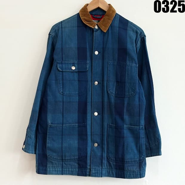 폴로 랄프로렌 코듀로이 카라 패치워크 자켓 XL 0325