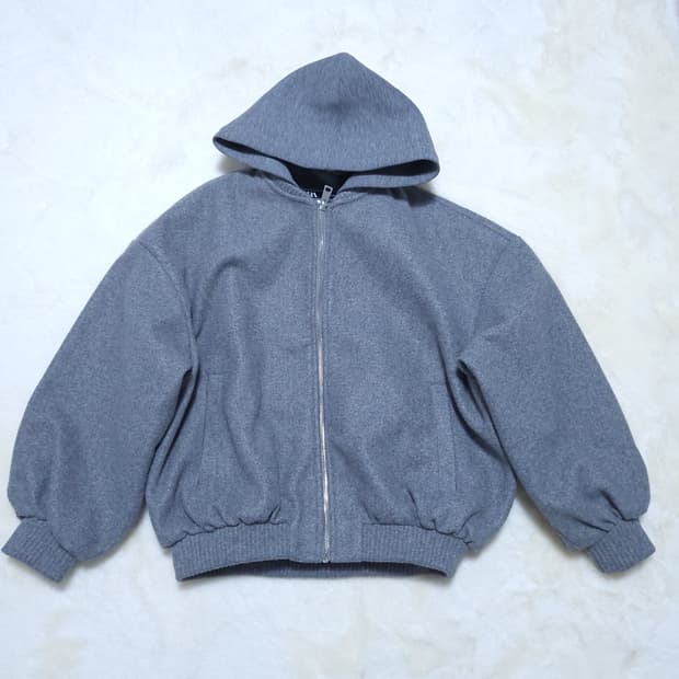 자라 여성 오버핏 후드 점퍼 XS 0210  뽀샤샤