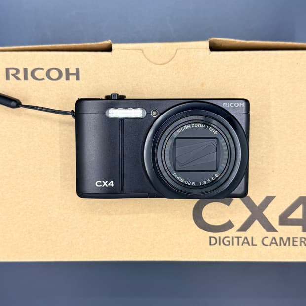 (뽀용필터) 리코 CX4 매트블랙 S급 빈티지 디카 카메라 /캐논 니콘