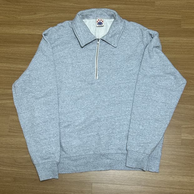 데우스 엑스 마키나 NAVAL ZIP NECK-GREY MARLE XL