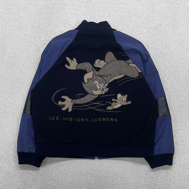 아이스버그 톰과제리 빈티지 울 바시티 자켓