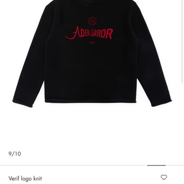 아더에러 베리프 니트 느와르 a1