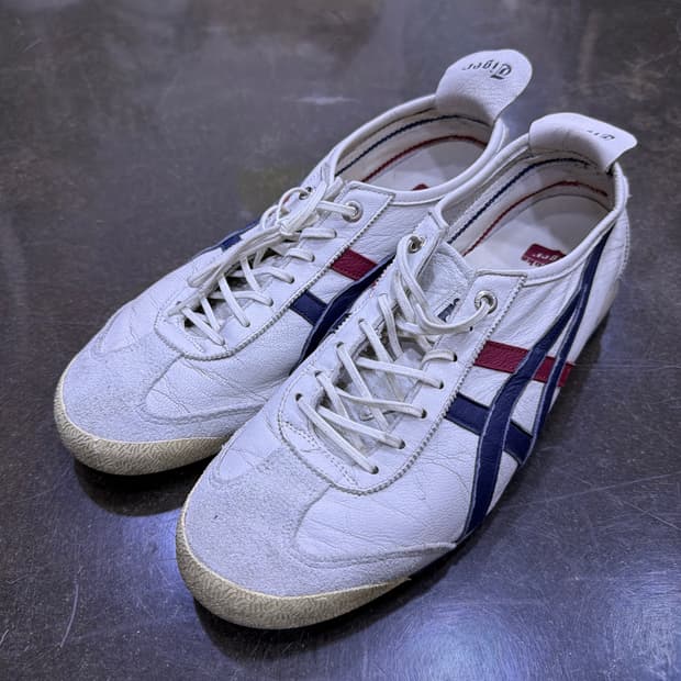 오니츠카타이거 멕시코66 화이트 블루 레드 260