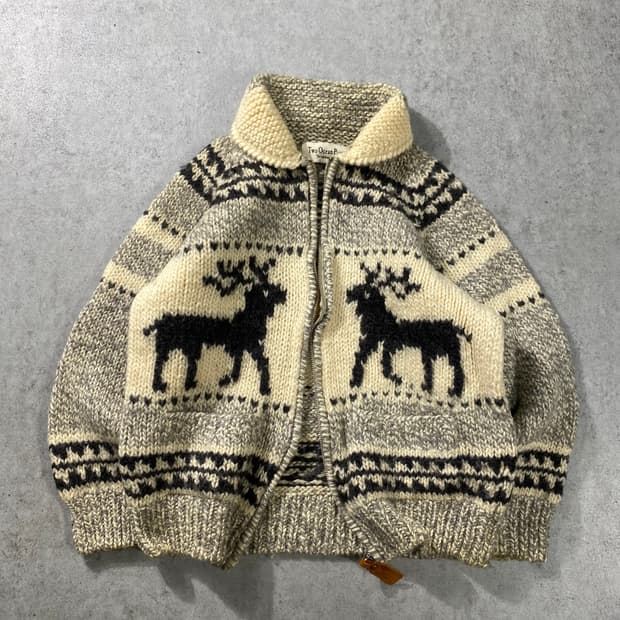 [L] Two Ocean Pass 재패니즈 빈티지 코위찬 집업 