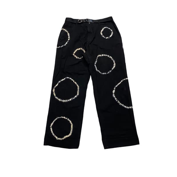 예스아이씨 타이다잉 블랙 팬츠