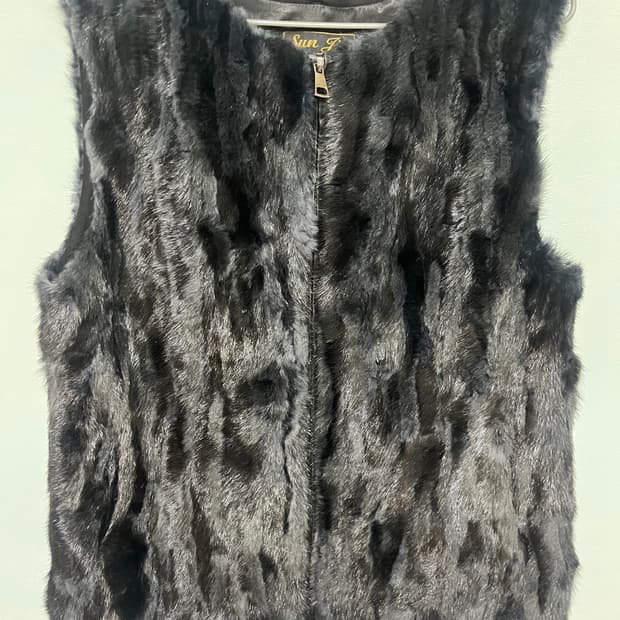 선진모피 여성 밍크 조끼