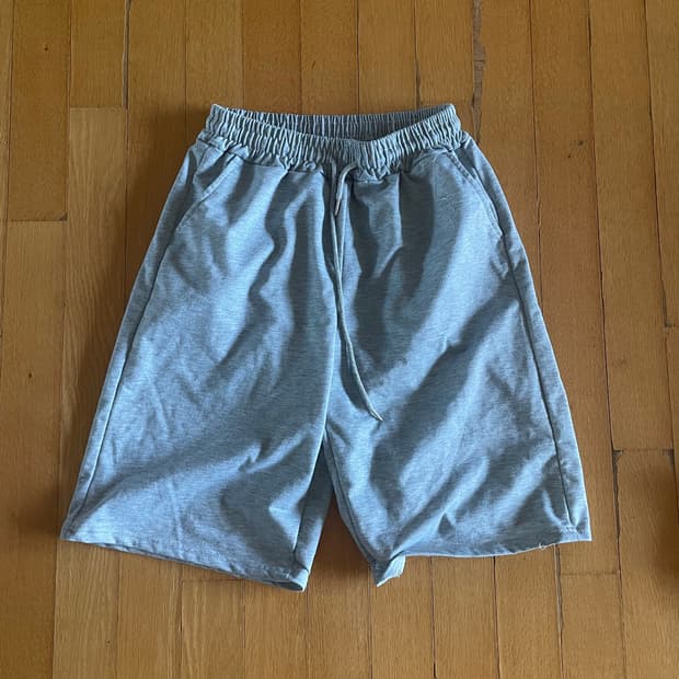 일본빈티지 올드스쿨아메카지스트릿 트레이닝버뮤다팬츠 그레이