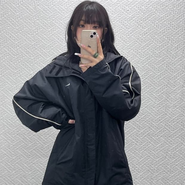 나이키 올드스쿨 스포티 클리마핏 바람막이 자켓 L C11082