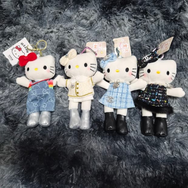 산리오 명품 패션 롱다리키티 인형 키링