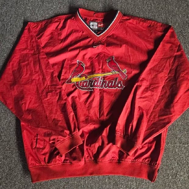 나이키 MLB 카디널스 바람막이 웜업