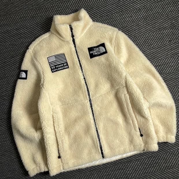 노스페이스 스노우 플리스 자켓 베이지y 3378
