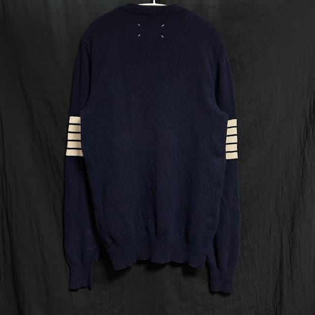 마르지엘라 네이비 스티치 니트