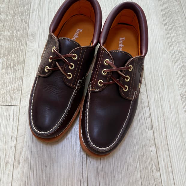 팀버랜드 보트슈즈 버건디 265