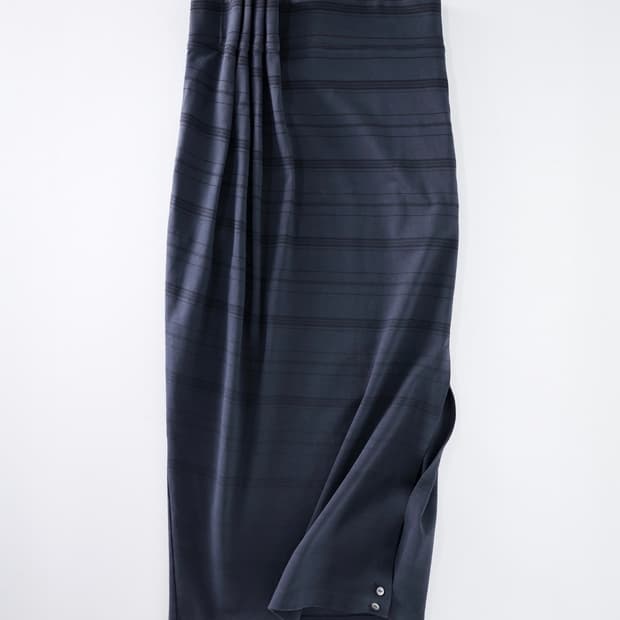 울리카상투스 curtain 롱스커트 네이비